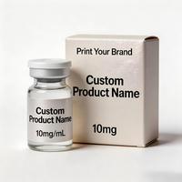 Étiquettes holographiques personnalisées pour flacons de 3 ml, 10 ml, 30 ml et emballages de boîtes en papier sur mesure pour produits peptidiques