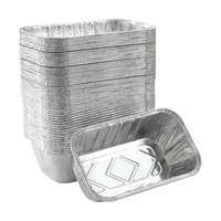 Mini moules à pain jetables en aluminium avec couvercles, petit récipient rectangulaire pour la cuisson de gâteaux, pain, préparation de repas, nourriture, plastique PP
