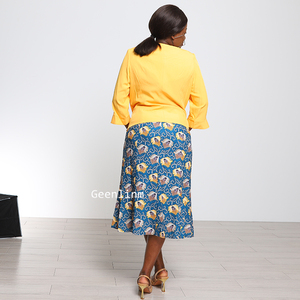 Promotion Usine : Nouvelle Robe Imprimée Taille Plus pour Femme, Style Princesse Africaine, avec Manteau Uni, Idéale pour l'Église - Product Image 5