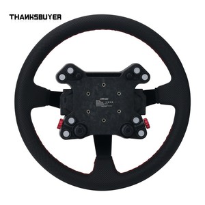 พวงมาลัยหนังสำหรับเกมส์แข่งรถ Factory Simmagic รุ่น X-330R X-350W X-310G วงแหวนสีแดงคลาสสิก แบบขึ้นรูปเฉพาะ ใช้ร่วมกับอุปกรณ์อื่นได้ - Product Image 1