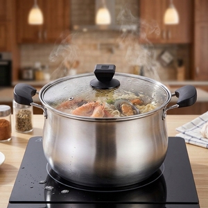 Marmite de cuisson de luxe en acier inoxydable sans soudure, corps métallique, base économe en énergie, produits à forte marge de profit - Product Image 4