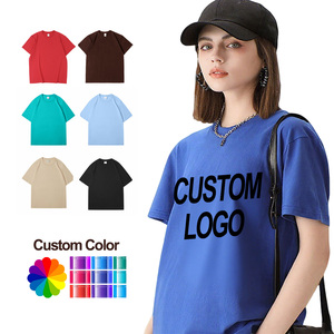 T-shirts à épaules tombantes en coton 100% blanc uni, personnalisables avec logo, vente en gros d'usine, t-shirts pour hommes surdimensionnés de qualité supérieure - Product Image 1