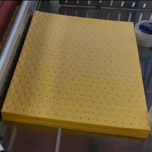 Quickly <strong>Absorb</strong> Industrial Safety Yellow <strong>PP</strong> Chemical <strong>Hazmat</strong> <strong>Absorbent</strong> <strong>Pad</strong> For Acid Base Solvents Spills - Product Image 4