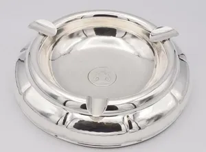 New and in Stock Large Solid Silver <strong>835</strong> Ashtray with Old Coin from 1871 for Plc, Pac &amp; Dedicated Ctrlrs - Product Image 3