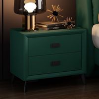 Table de chevet moderne en bois massif à prix abordable avec rangement, table de chevet de luxe légère au design épuré, mobilier de chambre en cuir souple