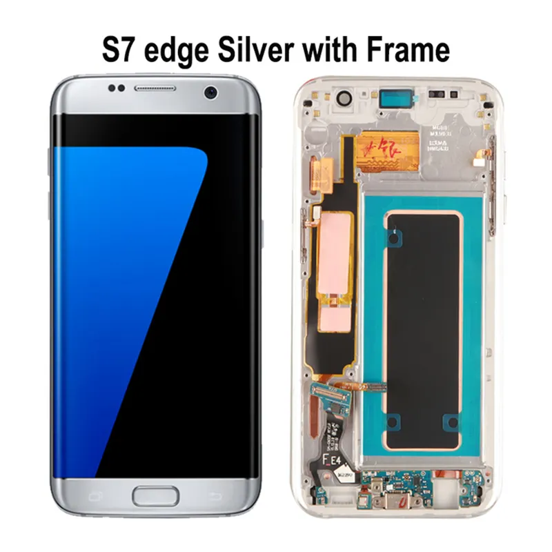 Écran LCD de remplacement pour téléphone portable Samsung Galaxy S7 Edge, cadre Original, pour modèle S7 Edge