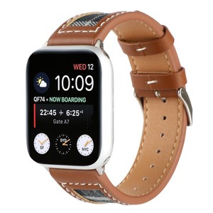 Bracelet en cuir de toile de fenêtre à carreaux pour bracelet de montre <span class=keywords><strong>Apple</strong></span> 38/40mm - Product Image 5