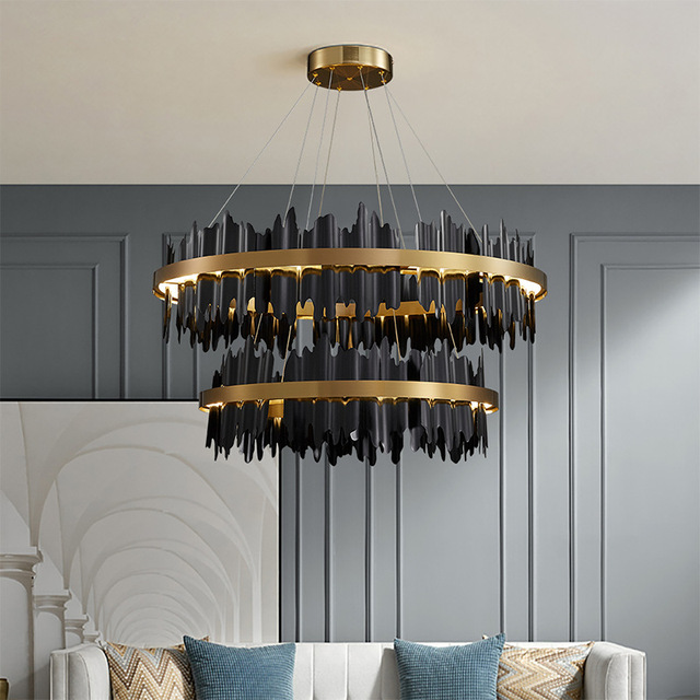 Design Oriented Ring LED Chandelier Post Modern Luxury Dining Bedroom Light New Foreign Model Decorative Pendant for Living Room