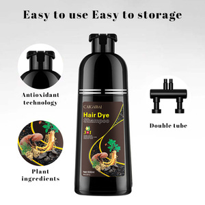 Venta al por mayor un tinte para el cabello de planta negro para cubrir el cabello blanco y la crema de tinte para el cabello será negro tan pronto como se lave - Product Image 4