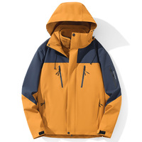 Veste bomber 3-en-1 pour homme et femme, automne/hiver, ensemble deux pièces, amovible, rembourrée en duvet épais, doublée de polaire