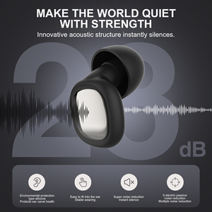 Bouchons d'oreilles <span class=keywords><strong>anti</strong></span>-<span class=keywords><strong>bruit</strong></span> en silicone personnalisés EP241 pour le sommeil, la musique et la protection auditive - Product Image 2