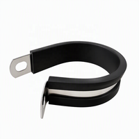 Collier de serrage pour tuyau en caoutchouc DIN3016 EPDM avec bande intérieure W4 en acier inoxydable 304, à vis sans fin, pour tuyau en silicone