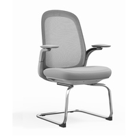 Chaise de bureau ergonomique moderne en maille avec accoudoirs réglables, chaise pour visiteurs et personnel, pour la maison, le bureau, l'école, l'hôpital