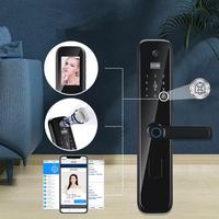 Interphone vocal sonnerie sonnette caméra oeil de chat serrure intelligente Tuya Wifi serrure de porte numérique maison appartement serrure de sécurité