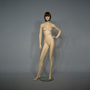 Maniquí de fibra de vidrio para mujer, maniquí de pie con curvatura realista, moda al por mayor, barato - Product Image 1