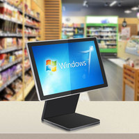 Nouvel écran tactile capacitif avec ports USB pour systèmes de point de vente, écran LCD de bureau de 21,5 pouces pour les entreprises de vente au détail et de restauration