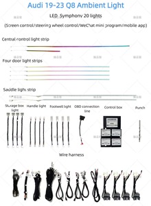 Kit de lámpara de tiras de luz LED Symphony para interior de coche al mejor <span class=keywords><strong>precio</strong></span> adecuado para Audi <span class=keywords><strong>Q8</strong></span> 2019-2023 2020/2021/<span class=keywords><strong>2022</strong></span> - Product Image 2