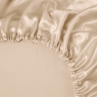 Queen King Size personnalisé 100% draps de lit en soie de mûrier Textiles de maison