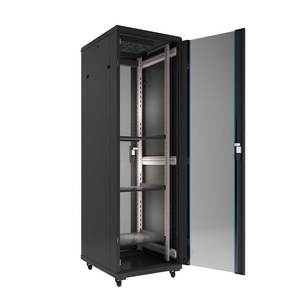 Armoire réseau FINEN Mobile verticale sur pied 18U 22U 27U 32U 37U 42U 47U avec étagère coulissante <span class=keywords><strong>19</strong></span> <span class=keywords><strong>pouces</strong></span> pour <span class=keywords><strong>serveur</strong></span> - Product Image 1