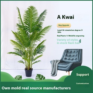 Tùy chỉnh hướng Dương Nhân Tạo Màu Xanh Lá Cây nhà máy nhựa cho nhà hàng cảnh quan và trang trí mục đích có tính năng cây cây bụi - Product Image 3