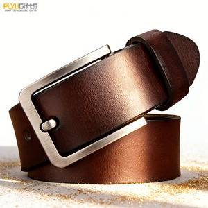 Ceinture en cuir pleine fleur pour <span class=keywords><strong>homme</strong></span>, style <span class=keywords><strong>rétro</strong></span> européen et américain, nouvelle ceinture épaisse en cuir pour jean, boucle ardillon en alliage, polyvalente - Product Image 1