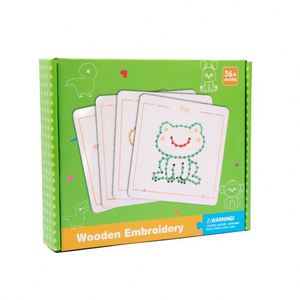 Juguete de Cuentas de Madera para Enhebrar, Ideal para Viajes, Fiestas y Actividades, Juego de Enhebrar Animales para Niños de 4 a 6 Años - Product Image 1