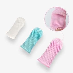 Brosse à dents pour animaux de compagnie Produits de nettoyage pour chats et chiensBrosses à dents de nettoyage buccal Poils en silicone - Product Image 1