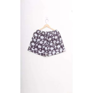 Conjunto de 2 Piezas para Mujer, 100% Algodón Satinado, Estampado a Mano, Transpirable, Casual de Otoño, Manga Corta, Cintura Elástica, Decoración con Letras - Product Image 2