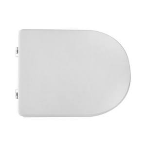 Asiento de inodoro para Celia, forma de florero, 7 bisagras blancas, 50.5 cm de largo, 37.5 cm de ancho, 7 cm de altura - Product Image 1