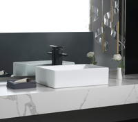 Vente en gros, lavabo multifonctionnel avec fonction de lavage, plus pratique, lavabo en céramique artistique pour salle de bain, robinet, évier de salle de bain