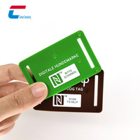 Anpassbare Scanbare Hundemarke mit QR-Code für Halsbänder, Personalisiertes Graviertes Silikon-NFC-Haustier-Tag