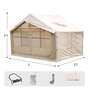 Tienda de campaña inflable Impermeable Glamping Tiendas Sun Shelter Fácil instalación Tiendas Oxford al aire libre - Product Image 4