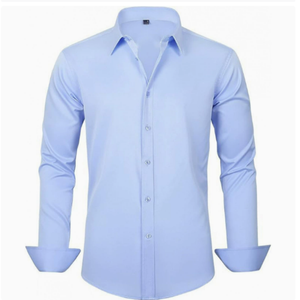 Camicia Formale da <span class=keywords><strong>Uomo</strong></span> 26, <span class=keywords><strong>Slim</strong></span> <span class=keywords><strong>Fit</strong></span>, Maniche Lunghe, Tinta Unita, Semplice, per Business Casual - Product Image 3