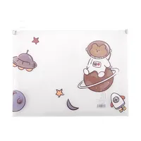 File A5 File Folder Transparent A5 Cartoon Lifelike Pvc For Primary School Students Wallet Waterproof Document Bag Offset Printing FD17