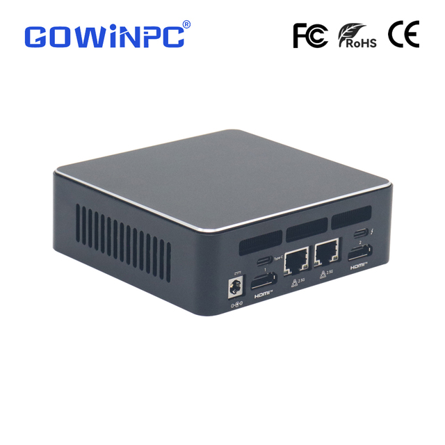 Firewall Mini PC Intel Celeron I5-13th 2LAN Fan Soft Router pfSense OPNsense Linux Windows Embedded Mini Computer IPC