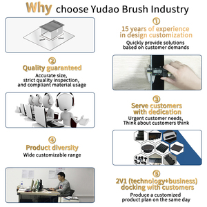 Karet Segel Pintu Jendela Kelas Industri, Strip Penutup Celah Bawah, Dapat Disesuaikan, OEM, Bulu Nilon, Braket Paduan Aluminium, Harga Murah - Product Image 2