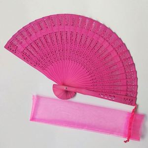 Abanico Plegable de Madera Tallada con Diseño de Arte Folclórico, Material Ecológico de Papel de Bambú con Animales Pintados, Modelo Promocional para Decoración de Festivales - Product Image 6