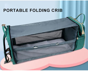 Sac à langer personnalisé, sac à langer pour maman, berceau portable, sac à dos multifonctionnel, sac à dos extensible pour bébé, sac à dos pour maman - Product Image 5