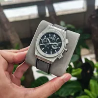 Montre à quartz pour homme Mark Fairwhale, cadran à motif hélice, boîtier en alliage, bracelet en cuir, étanche 30 m, montre sport pour poignet FW-5023