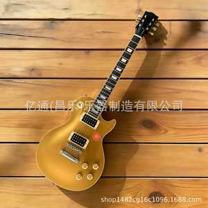 Chitarra Elettrica Ledux Stile <span class=keywords><strong>Les</strong></span> <span class=keywords><strong>Paul</strong></span> con Top Dorato, Modello HH di Alta Gamma per il Mercato Internazionale - Product Image 1