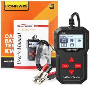 เครื่องตรวจสอบแบตเตอรี่รถยนต์ KONNWEI เครื่องมือวินิจฉัยรถยนต์สำหรับทดสอบแบตเตอรี่รถยนต์ รองรับ 9 <span class=keywords><strong>ภาษา</strong></span> - Product Image 4