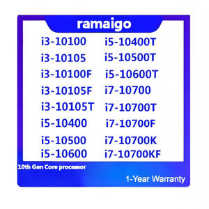 CPU I3 10100 10105 1011F 10105F 10100T <span class=keywords><strong>I5</strong></span> 10400T 10500T 10600T 10400F 10400 10500 10600 I7 10700 10700T <span class=keywords><strong>10700F</strong></span> 10700K 10700KF - Product Image 2