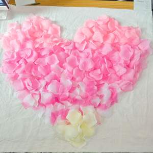 Pétalos de Rosa de Tela de Poliéster con Aspecto de Seda, 5 cm, Duraderos, Decoraciones para Bodas, Accesorios para Interiores - Product Image 5