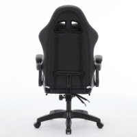 Chaise de jeu en cuir de course avec repose-pieds et coussin lombaire, chaise ergonomique pour PC, chaises de jeu pour l'e-sport