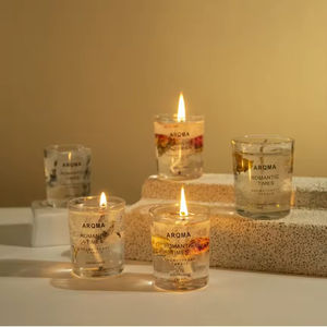 Vela Aromática de Gelatina Personalizada con Flor Eterna, Cera de Soja 100% Orgánica, Perfumada para Uso en Fiestas y Bares, Decoración Perfecta para el Hogar - Product Image 6