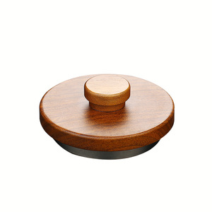Glass <b>Tea</b> Pot Lid With Wooden Handle High Borosilicate Glass Kung Fu <b>Tea</b> Set Accessories Replacement Cover - Product Image 5