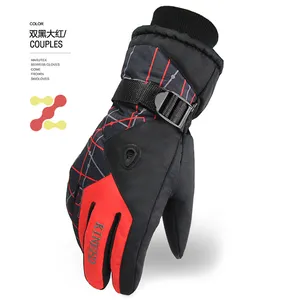 Winter Biker Gloves Waterproof 5 Finger Hand PU Palm Winter RTS Premium High Quality