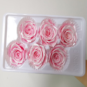 Têtes de roses de 5 à 6 cm, roses dorées réelles et naturelles, conservées, tête de rose dorée éternelle - Product Image 2