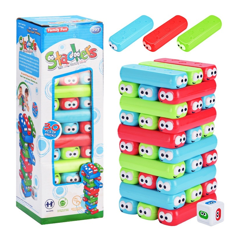 Early Education Interactive Stacking Tower Colorful