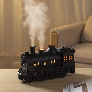 New Design USB Home Office Ultrasonic Train Humidifier With 7colors Night Light Or kids Toys